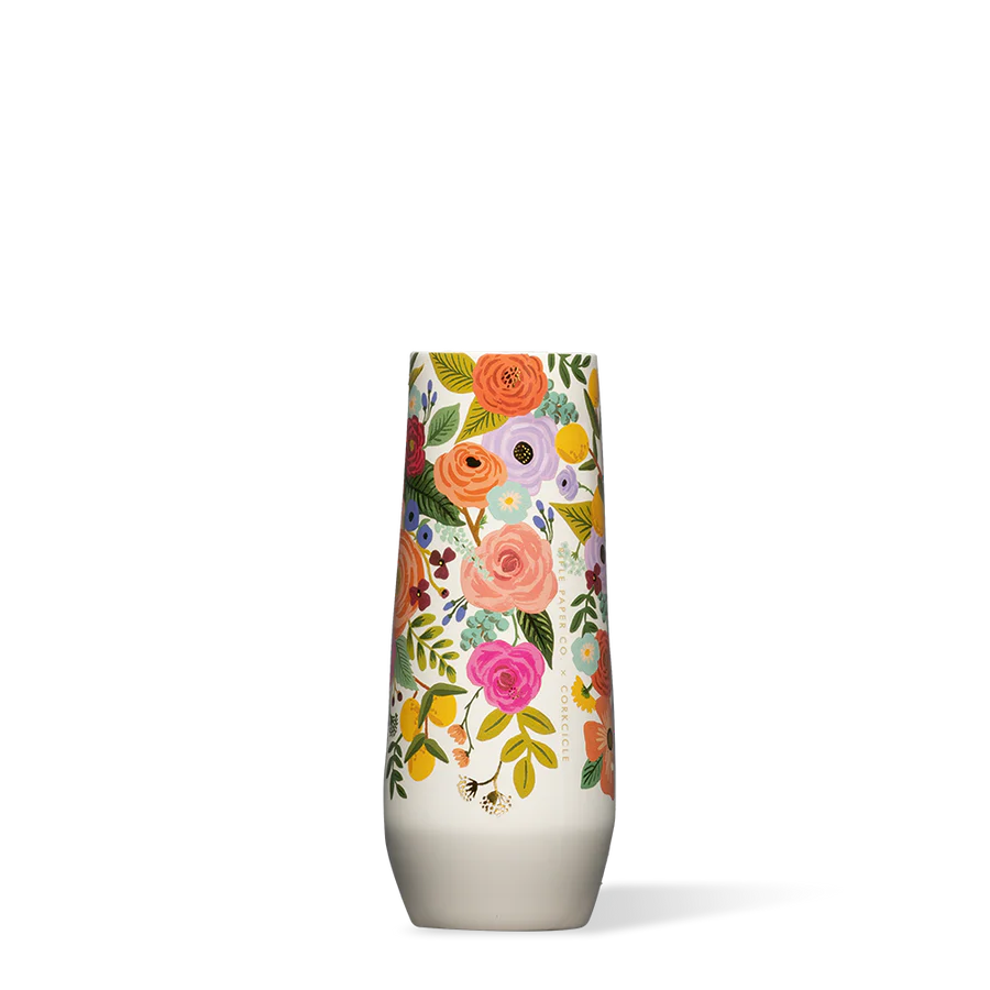 STEMLESS FLUTE 7 OZ | GARDEN PARTY CREAM-Home-CORKCICLE-Coriander