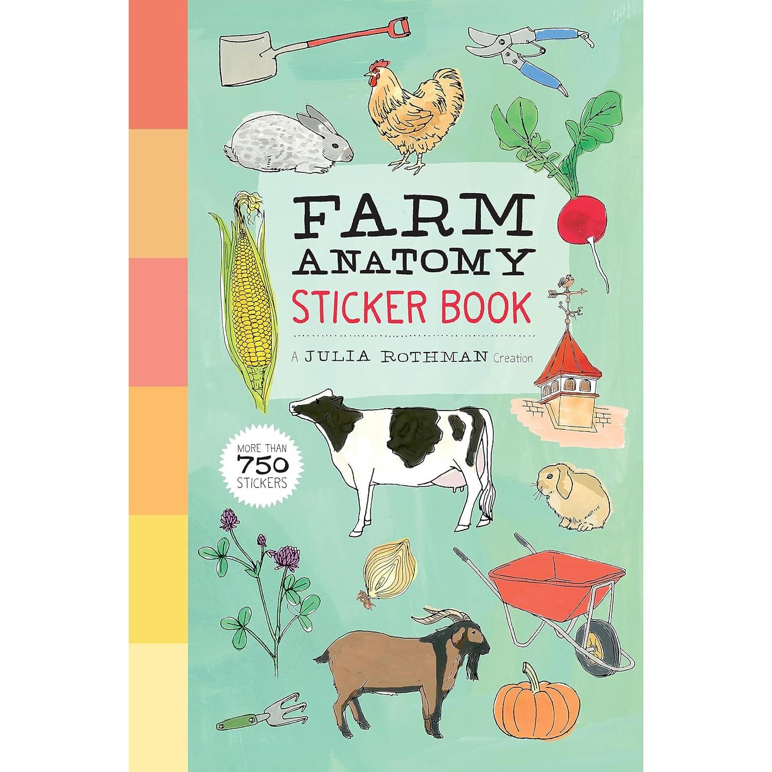 STICKER BOOK | FARM ANATOMY-Books & Stationery-HACHETTE BOOK GROUP-Coriander