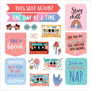 STICKER BOOK | INNER F*CKING PEACE-Books & Stationery-PETER PAUPER PRESS-Coriander