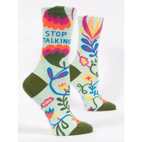 STOP TALKING CREW SOCKS-Socks-BLUE Q-Coriander