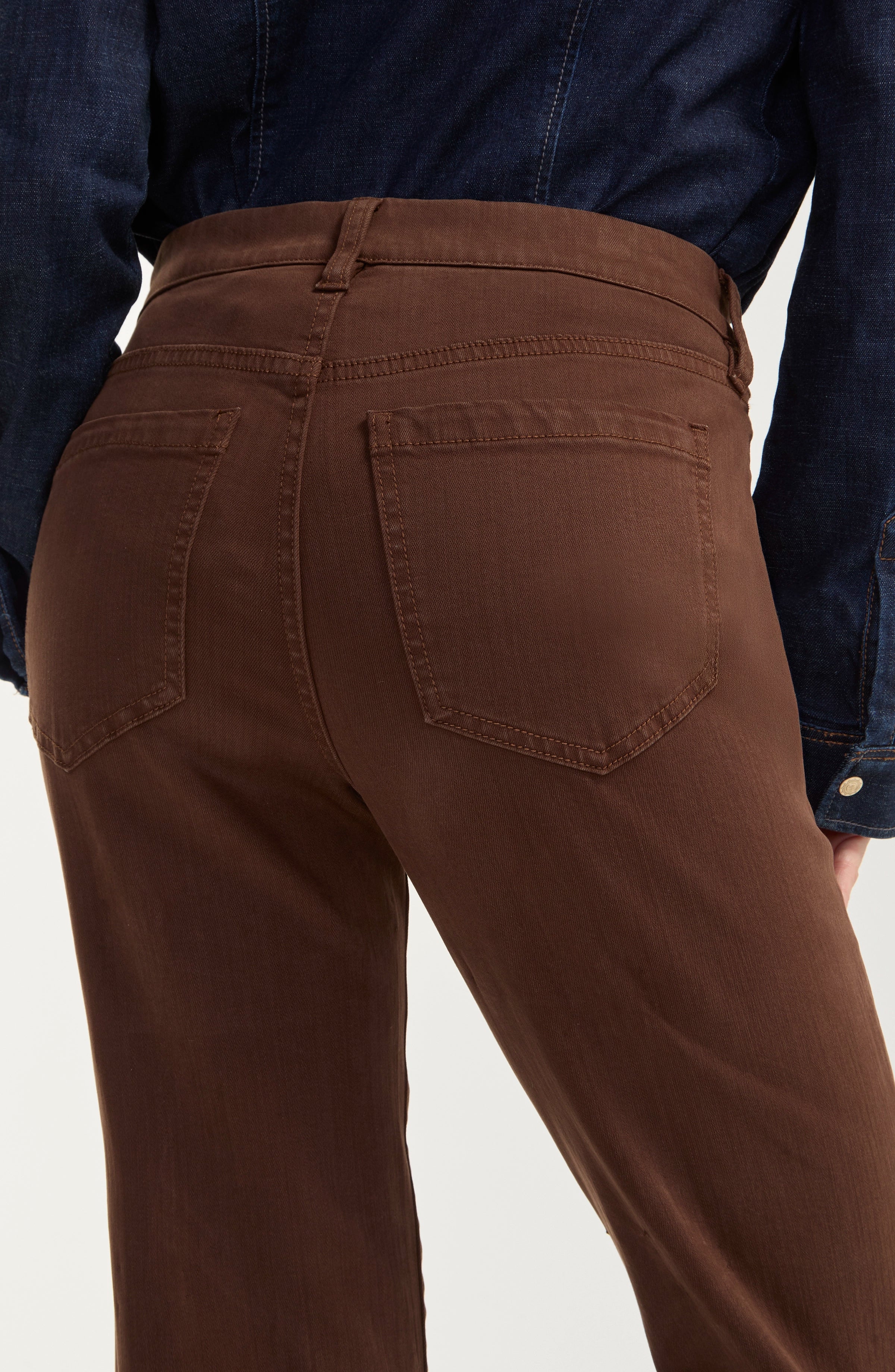 STRAIGHT LEG DENIM | KENNEDY: CAROB BROWN-Denim-LIVERPOOL-Coriander