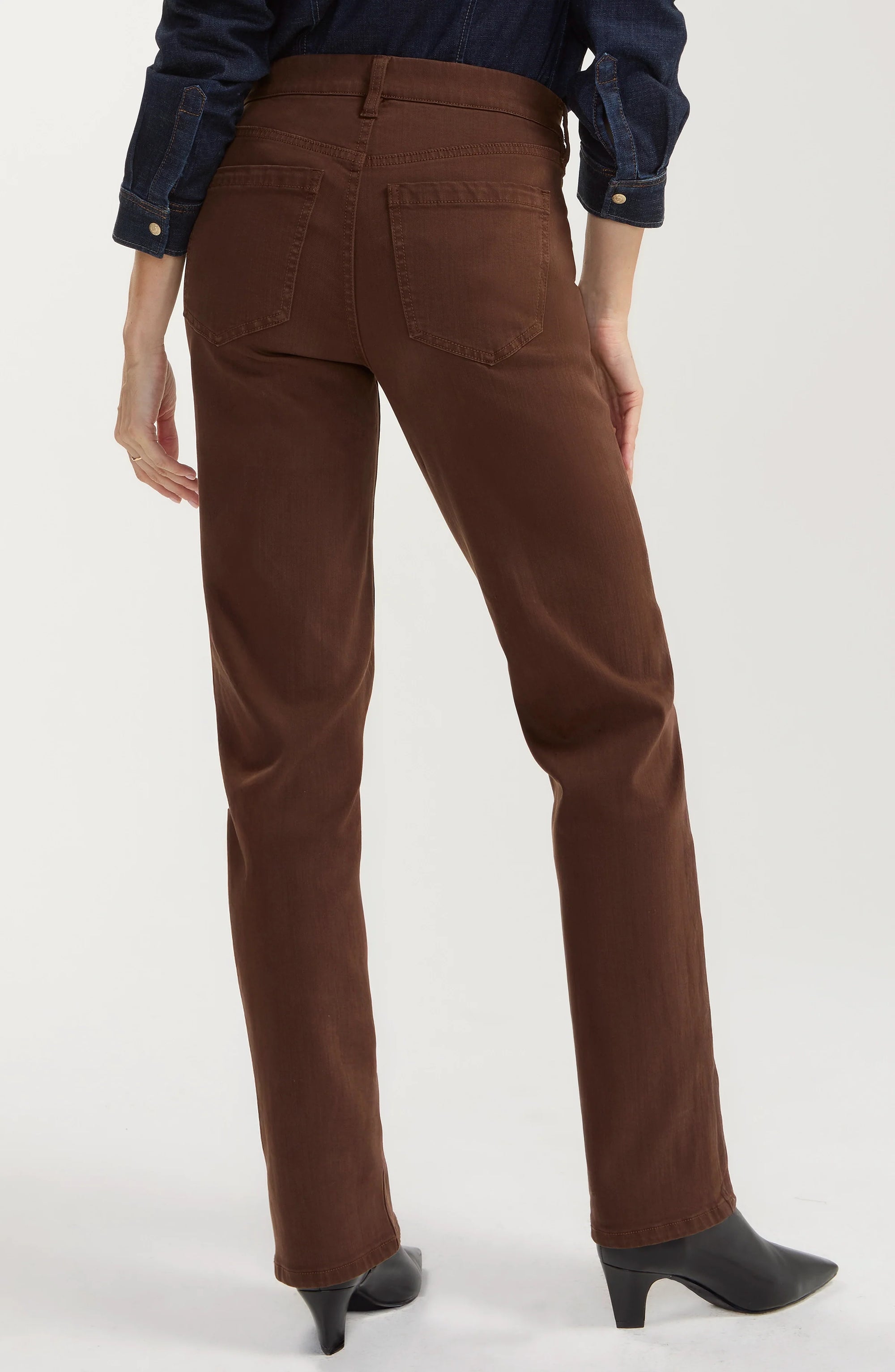 STRAIGHT LEG DENIM | KENNEDY: CAROB BROWN
