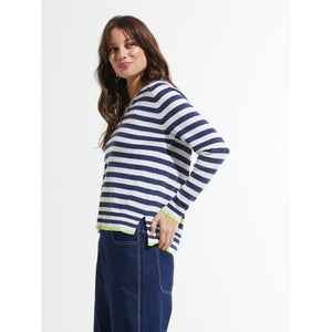 STRIPE V SWEATER-Sweaters-ZAKET & PLOVER-Coriander