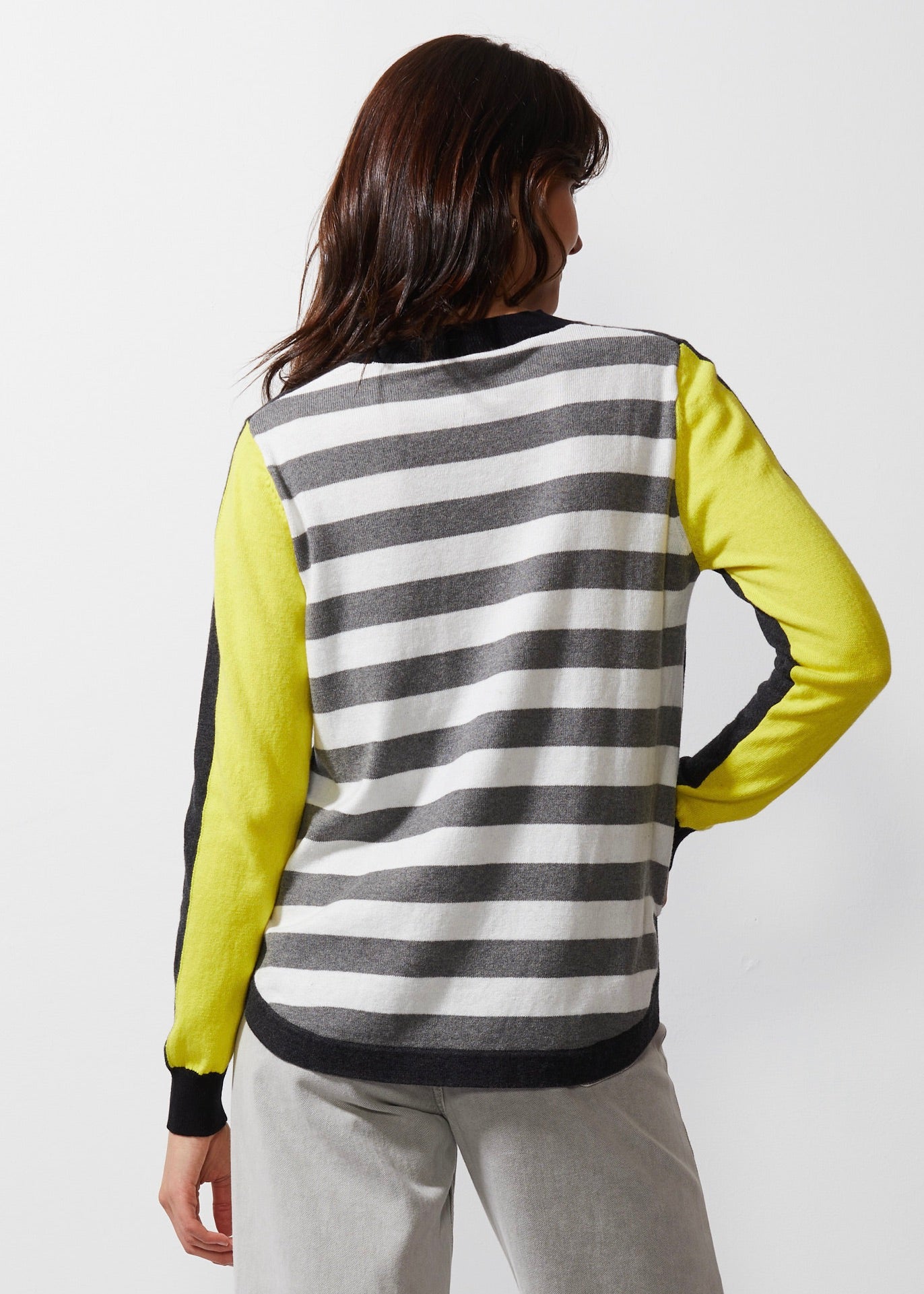 STRIPEY STARDOM SWEATER-Jackets & Sweaters-ZAKET & PLOVER-XSMALL-CHARCOAL-Coriander