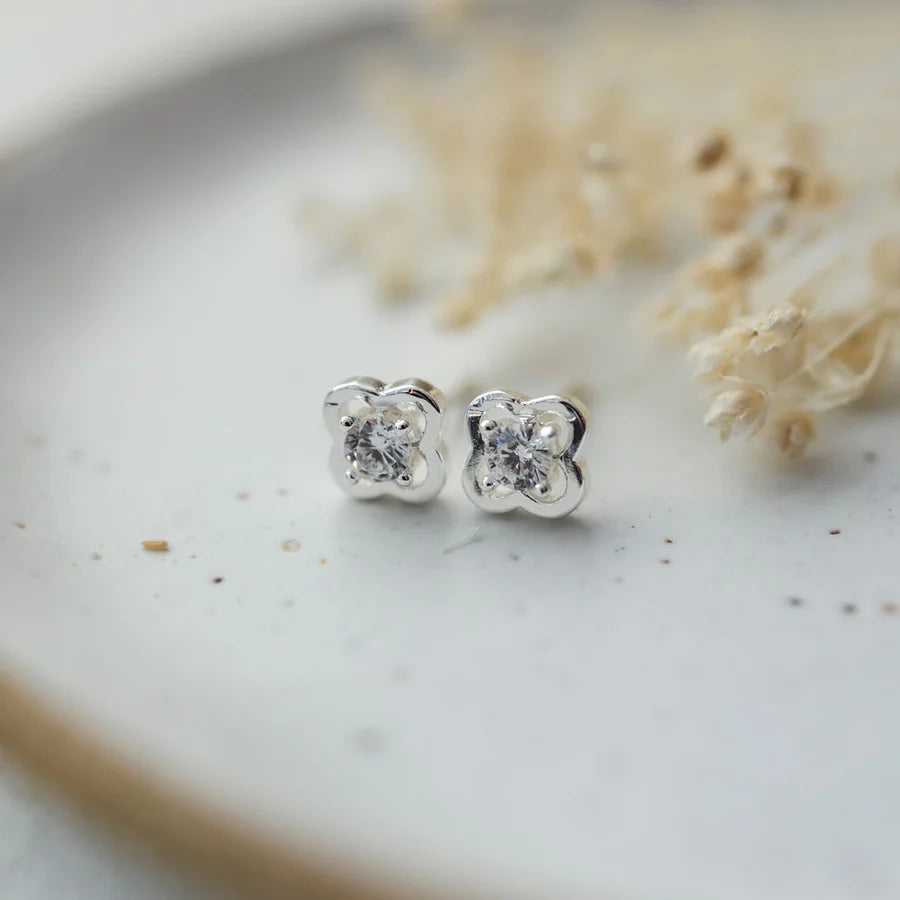 STUD EARRINGS | ELODIE-Jewellery-GLEE-Coriander