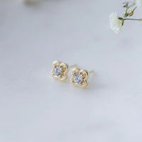 STUD EARRINGS | ELODIE-Jewellery-GLEE-Coriander