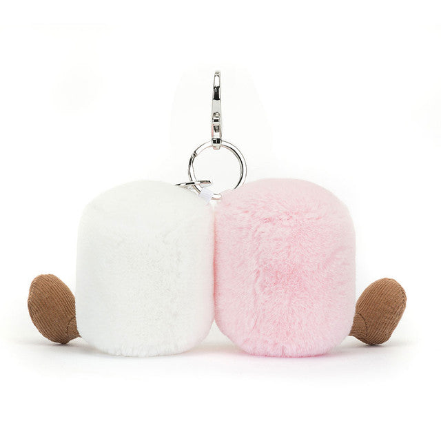 STUFFIE | AMUSEABLES PAIR OF MARSHMALLOWS BAG CHARM-Stuffies-JELLYCAT-Coriander