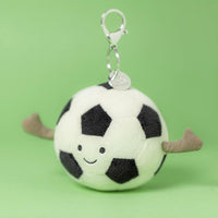 STUFFIE BAG CHARM | AMUSEABLES SPORTS FOOTBALL-Stuffie-JELLYCAT-Coriander