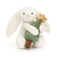 STUFFIE | BASHFUL BUNNY WITH CHRISTMAS TREE-Stuffies-JELLYCAT-Coriander