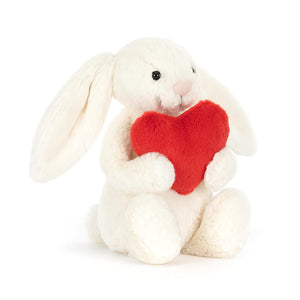 STUFFIE | BASHFUL RED LOVE HEART BUNNY-Stuffies-JELLYCAT-Coriander