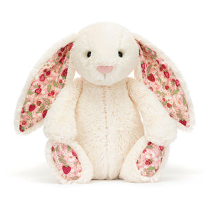 STUFFIE | BLOSSOM CREAM "BERRY" BUNNY: ORIGINAL-Stuffies-JELLYCAT-Coriander