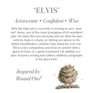 STUFFIE | ELVIS OWL: LARGE-Stuffies-WRENDALE DESIGNS-Coriander