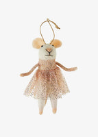 SUGAR PLUM FAIRY MOUSE-Ornament-INDABA TRADING-Coriander