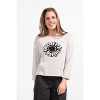 SUNFLOWER SWEATER - BONE-Sweater Pullover-ESCAPE-XSMALL-DUNE-Coriander