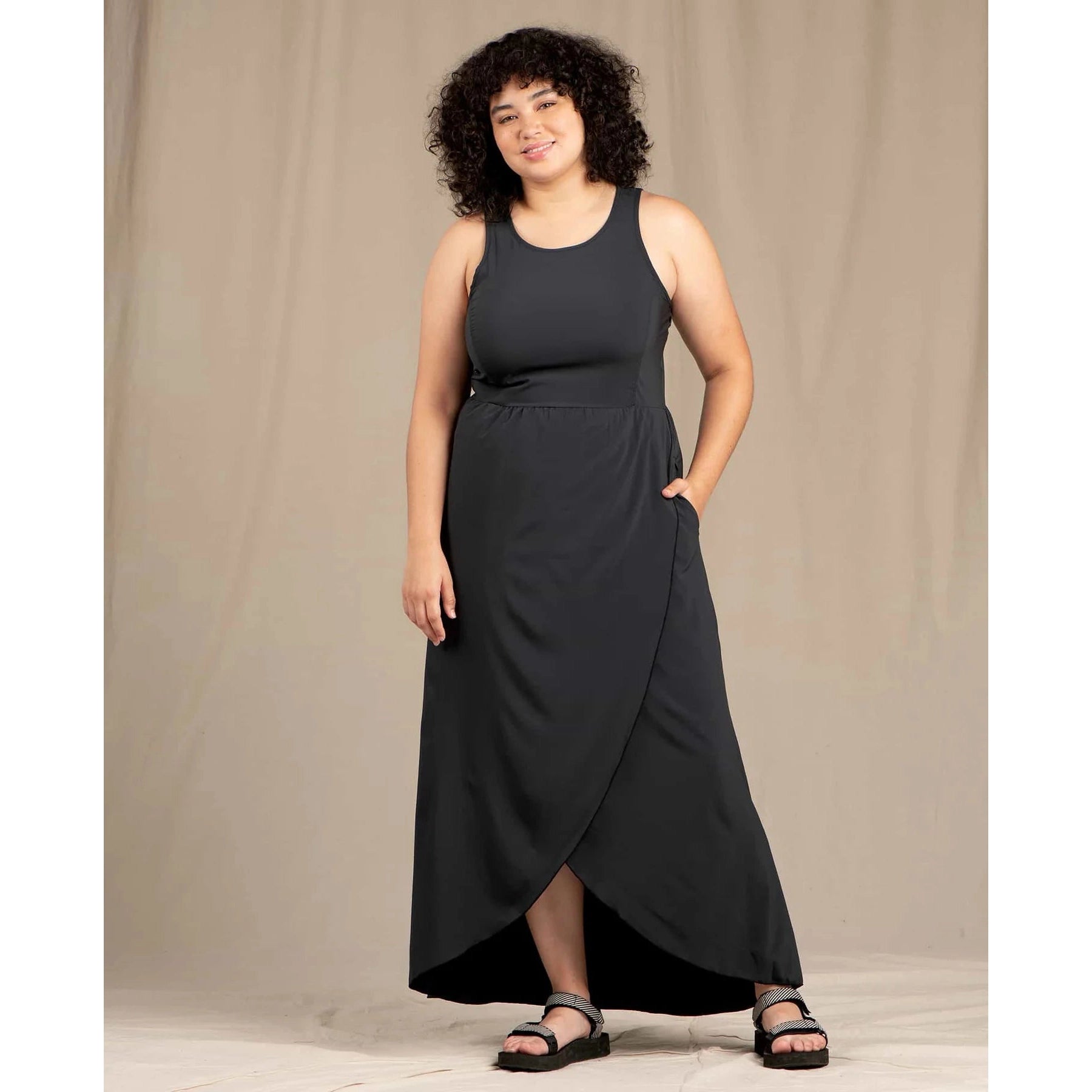 SUNKISSED MAXI DRESS-Dress-TOAD&CO-SMALL-BLACK-Coriander