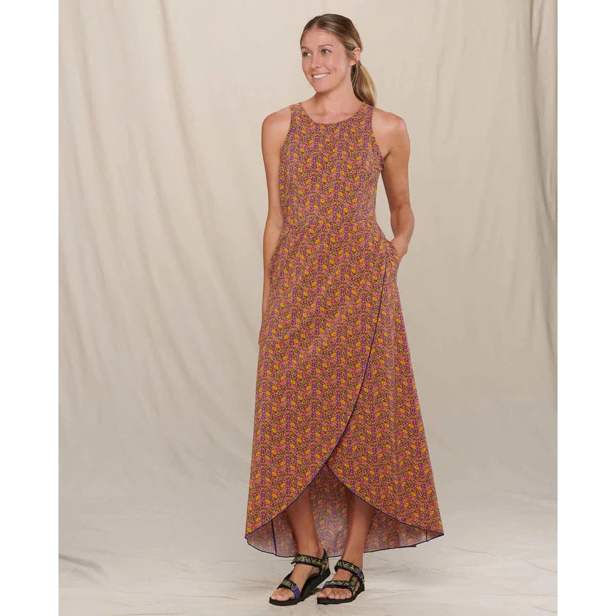 SUNKISSED MAXI DRESS-Dress-TOAD&CO-SMALL-SEABLU CLUSTER PRNT-Coriander