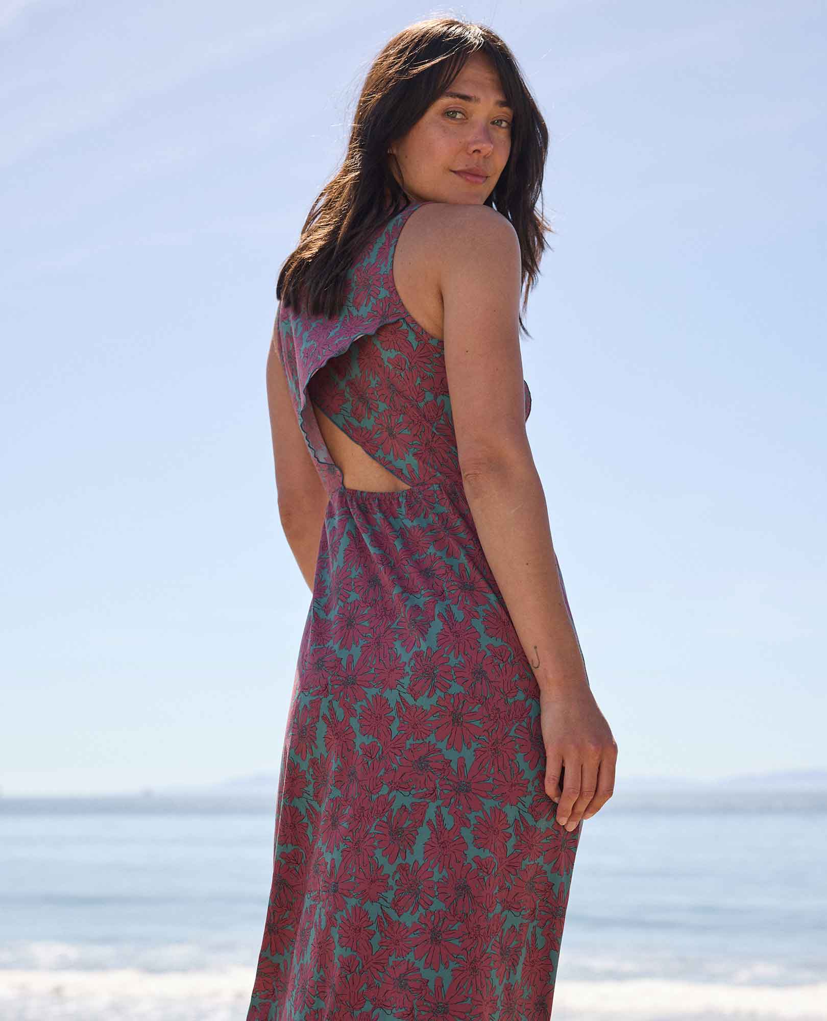 SUNKISSED TIERED MAXI DRESS-Dress-TOAD&CO-Coriander