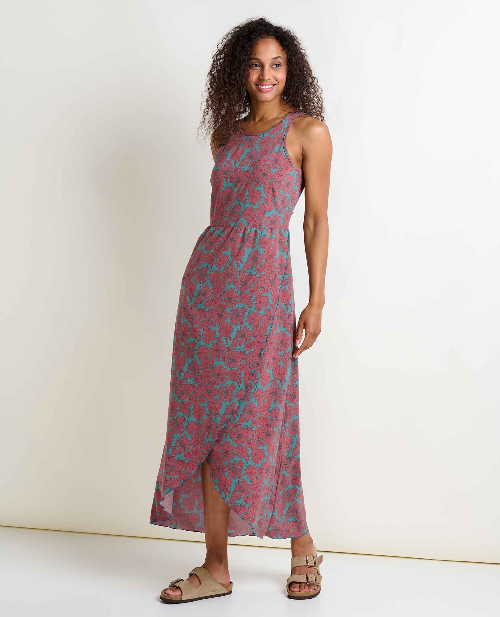 SUNKISSED TIERED MAXI DRESS-Dress-TOAD&CO-Coriander