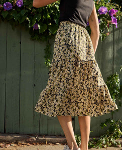 SUNKISSED TIERED MIDI SKIRT-Bottom-TOAD&CO-Coriander
