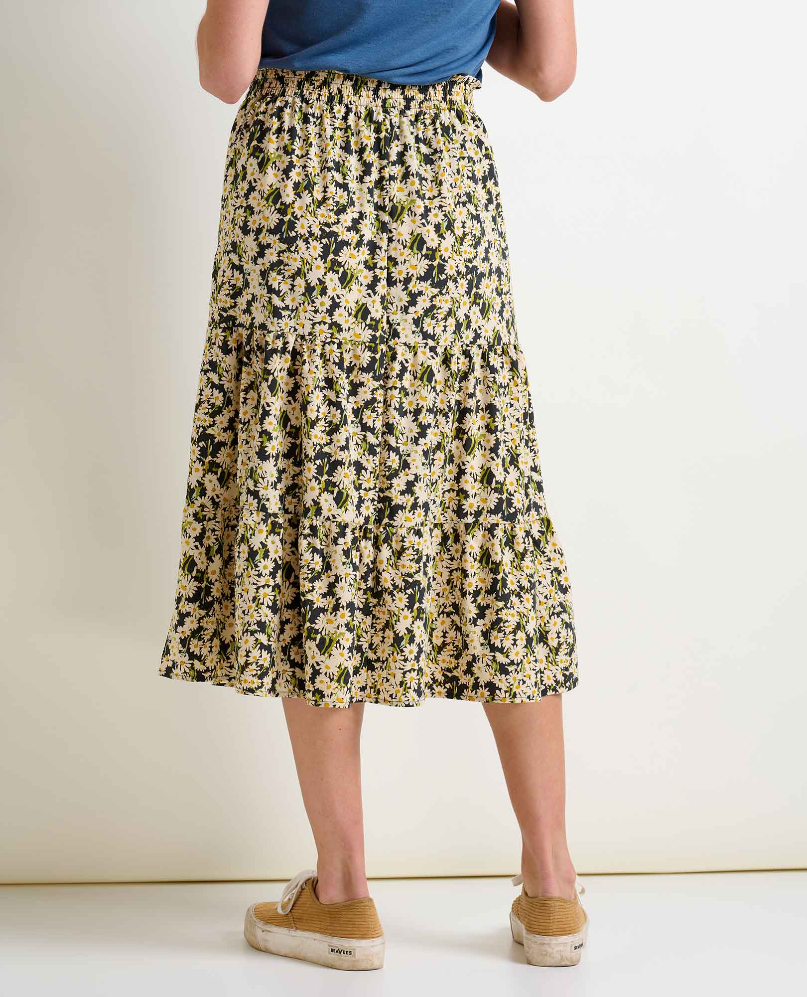 SUNKISSED TIERED MIDI SKIRT-Bottom-TOAD&CO-Coriander