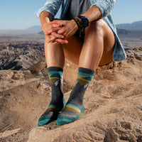 SUNSET LEDGE MICRO CREW WOMEN'S SOCKS-Socks & Footwear-DARN TOUGH-Coriander