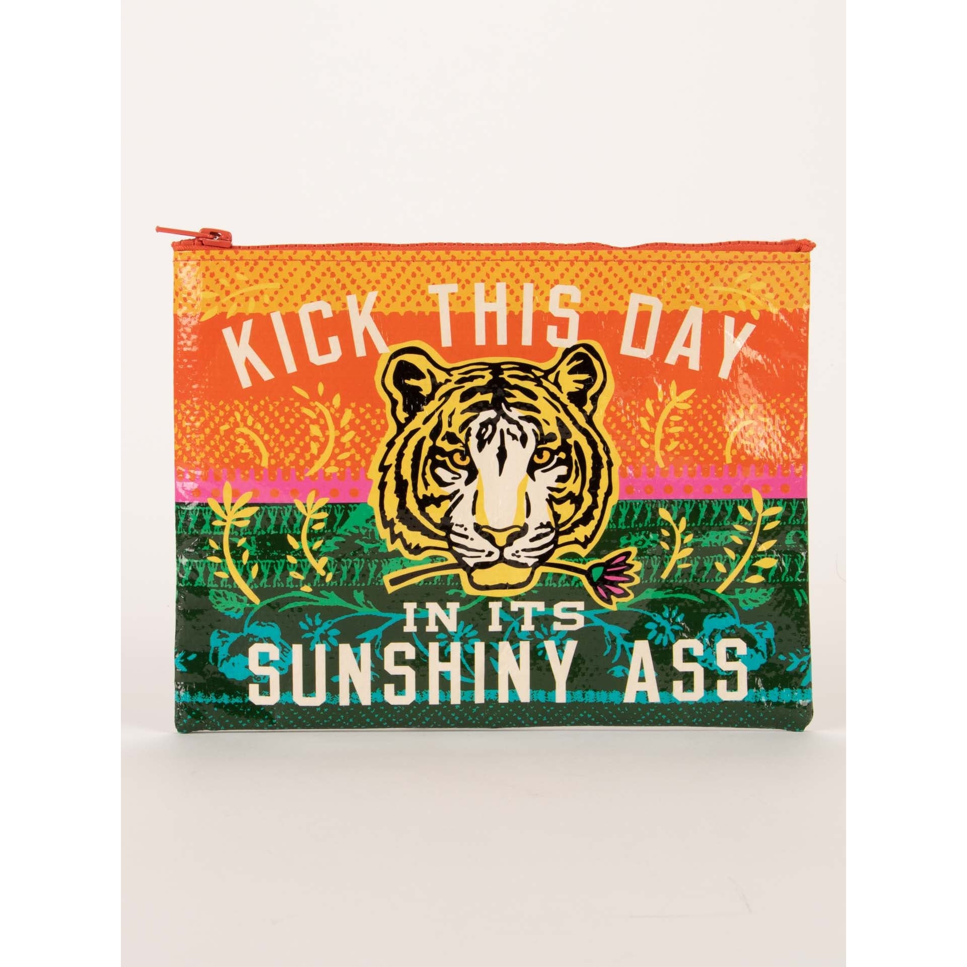 SUNSHINY ASS ZIPPER POUCH-Pouch-BLUE Q-Coriander