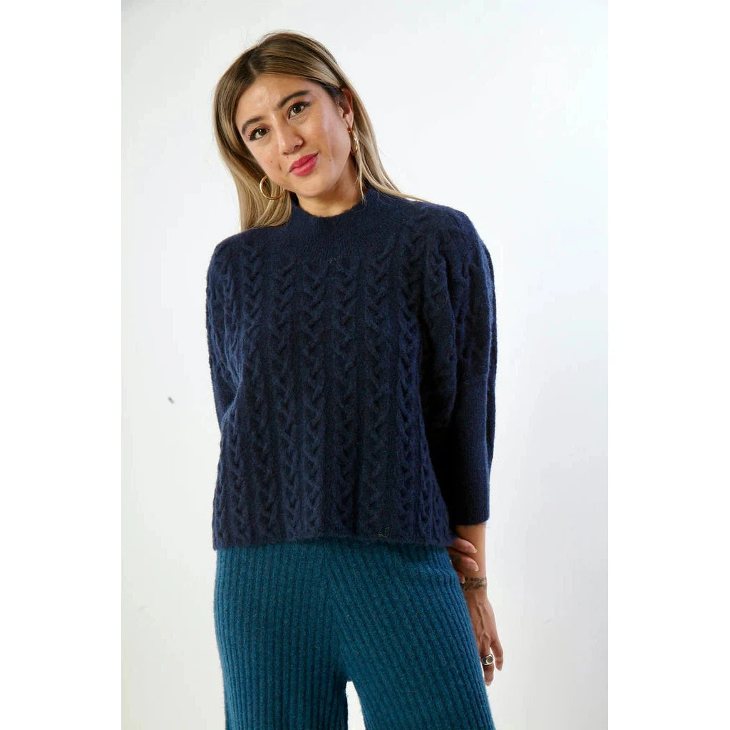 SWEATER | AJA 'FRENCHIE'-Jackets & Sweaters-KERISMA-ONE-DISCO NAVY-Coriander