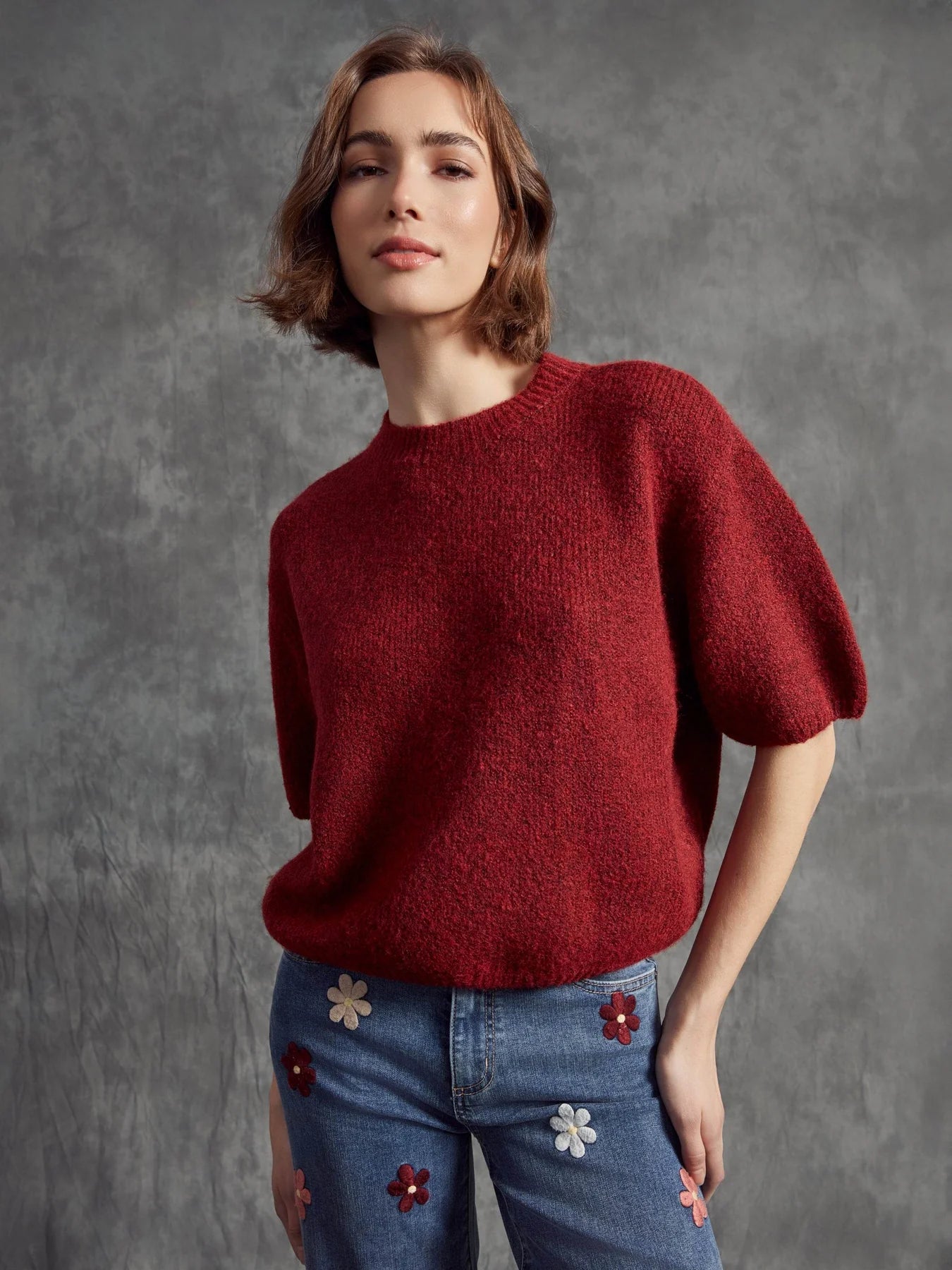 SWEATER | BALLOON ELBOW SLEEVE