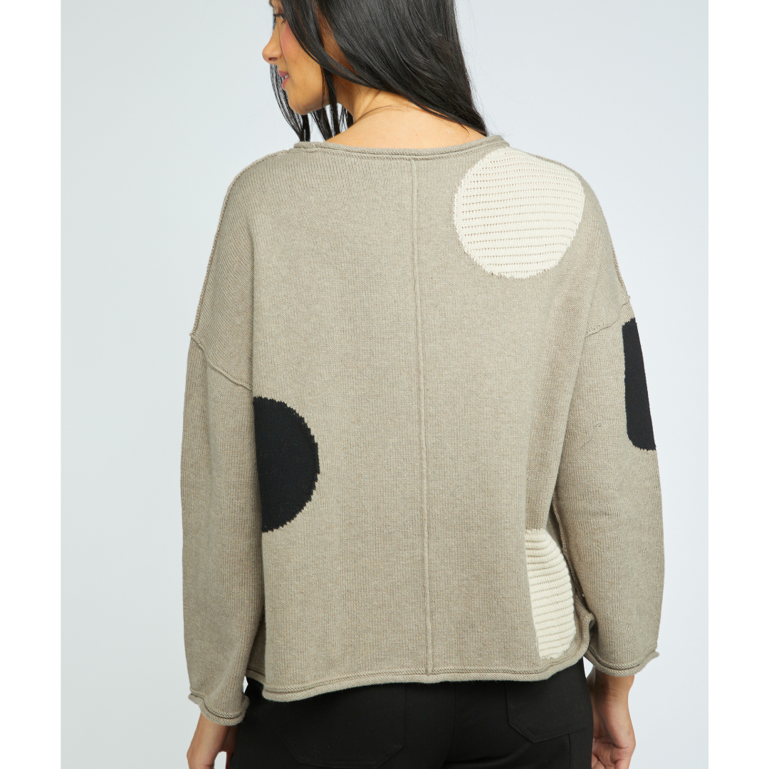 SWEATER | CIRCLE PULLOVER-Jackets & Sweaters-OLIVIA-Coriander