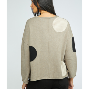 SWEATER | CIRCLE PULLOVER-Jackets & Sweaters-OLIVIA-Coriander