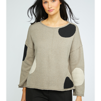 SWEATER | CIRCLE PULLOVER-Jackets & Sweaters-OLIVIA-XSMALL-ROCKRIDGE-Coriander