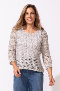 SWEATER | EASY PULLOVER-Jackets & Sweaters-ESCAPE-SMALL-MIXED GREY-Coriander