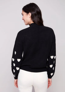 SWEATER | EMBROIDERED MOCK NECK-Jackets & Sweaters-CHARLIE B-Coriander