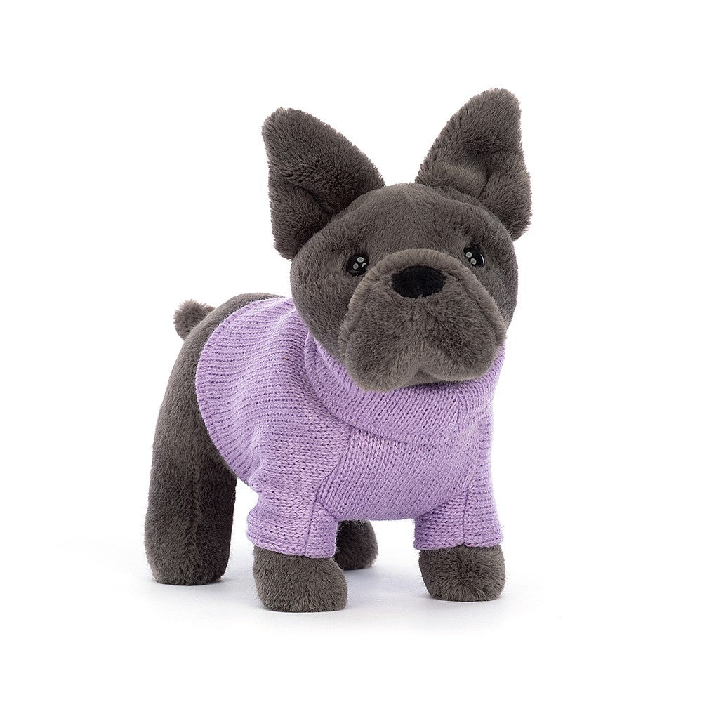 SWEATER FRENCH BULLDOG - PURPLE-Stuffie-JELLYCAT-Coriander