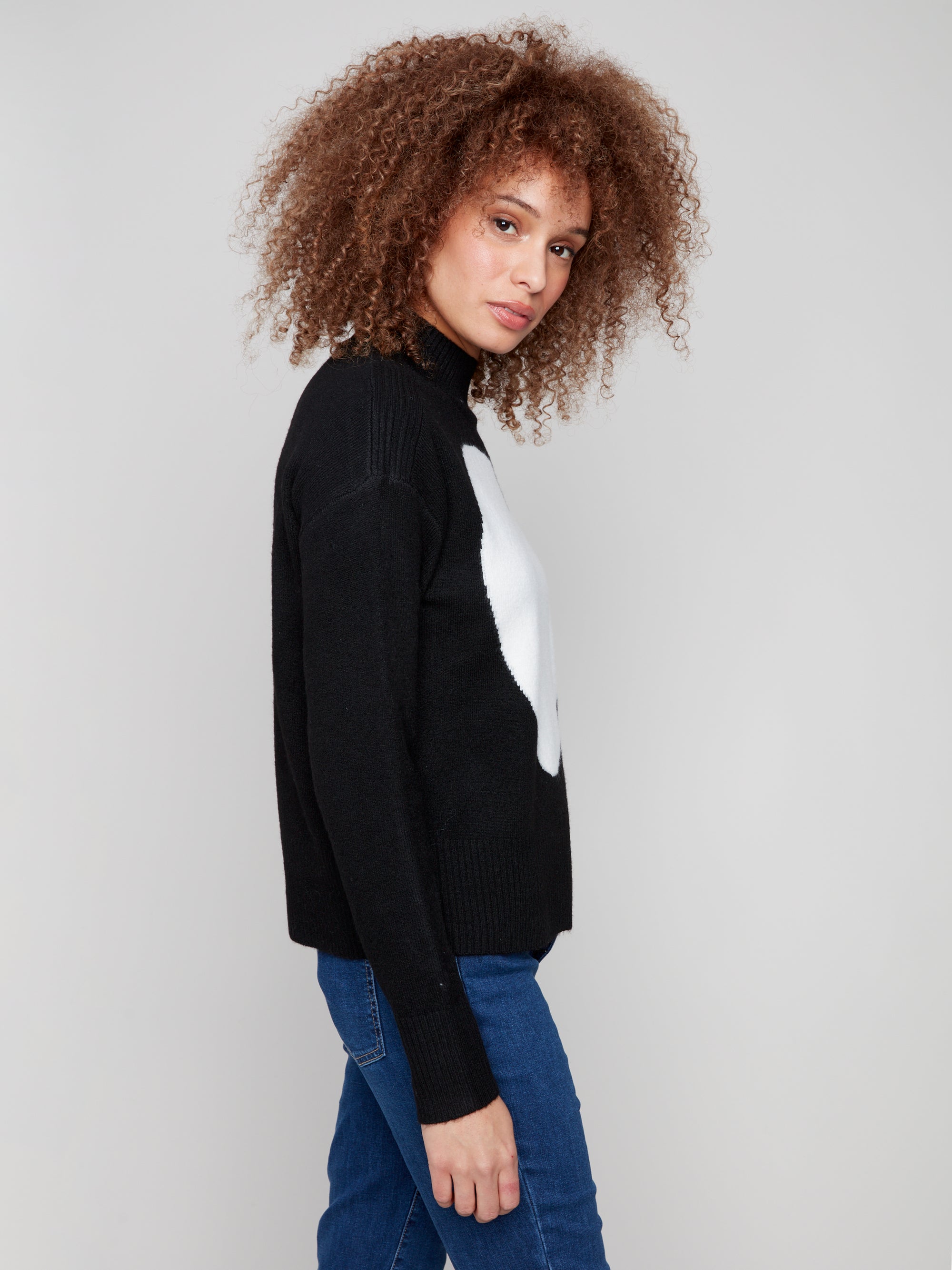 SWEATER | INTARSIA HEART-Jackets & Sweaters-CHARLIE B-Coriander
