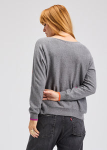 SWEATER | INTARSIA HEARTS-Jackets & Sweaters-ZAKET & PLOVER-Coriander