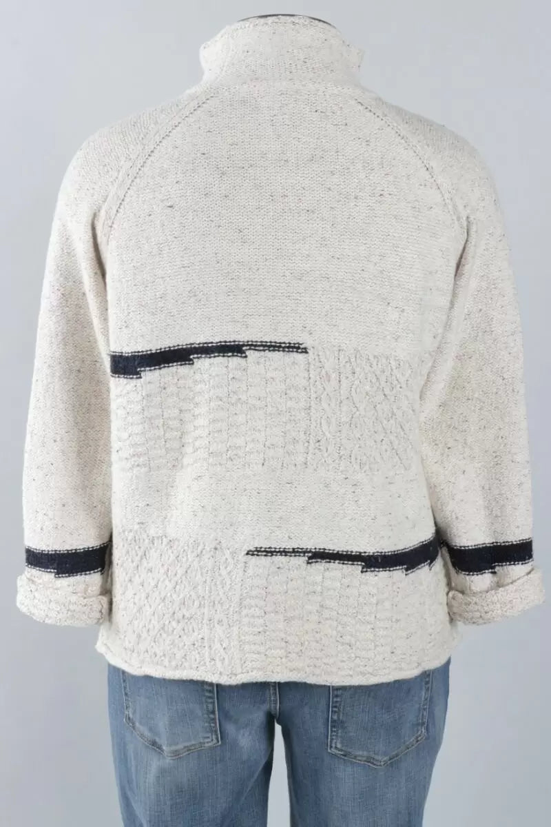 SWEATER | MIXED CABLE STITCH PULLOVER-Jackets & Sweaters-HABITAT-Coriander