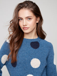 SWEATER | NEPS YARN RAGLAN MOCK NECK-Jackets & Sweaters-CHARLIE B-XSMALL-OXFORD-Coriander