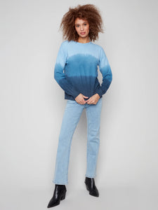 SWEATER | OMBRE CREW NECK-Jackets & Sweaters-CHARLIE B-Coriander