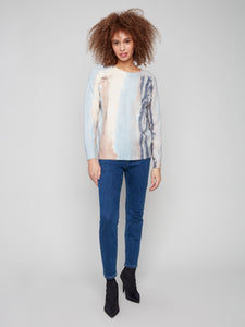 SWEATER | REVERSIBLE PRINTED RAGLAN-Jackets & Sweaters-CHARLIE B-Coriander