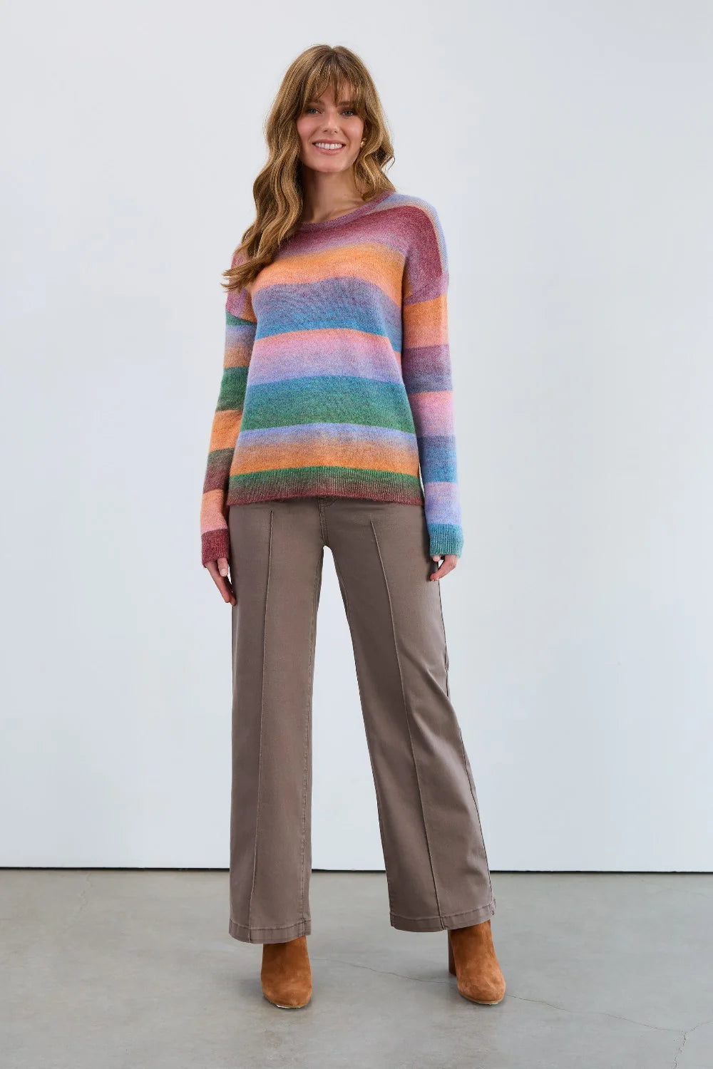 SWEATER | SPACEDYE-Jackets & Sweaters-FRENCH DRESSING JEANS-Coriander