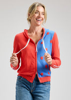 SWEATER | SPOT HOODIE-Jackets & Sweaters-ZAKET & PLOVER-XSMALL-RASPBERRY-Coriander