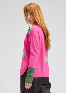 SWEATER | SPOTS INTARSIA-Jackets & Sweaters-ZAKET & PLOVER-Coriander