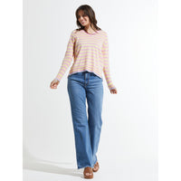 SWEATER | STRIPE V-Sweaters-ZAKET & PLOVER-Coriander