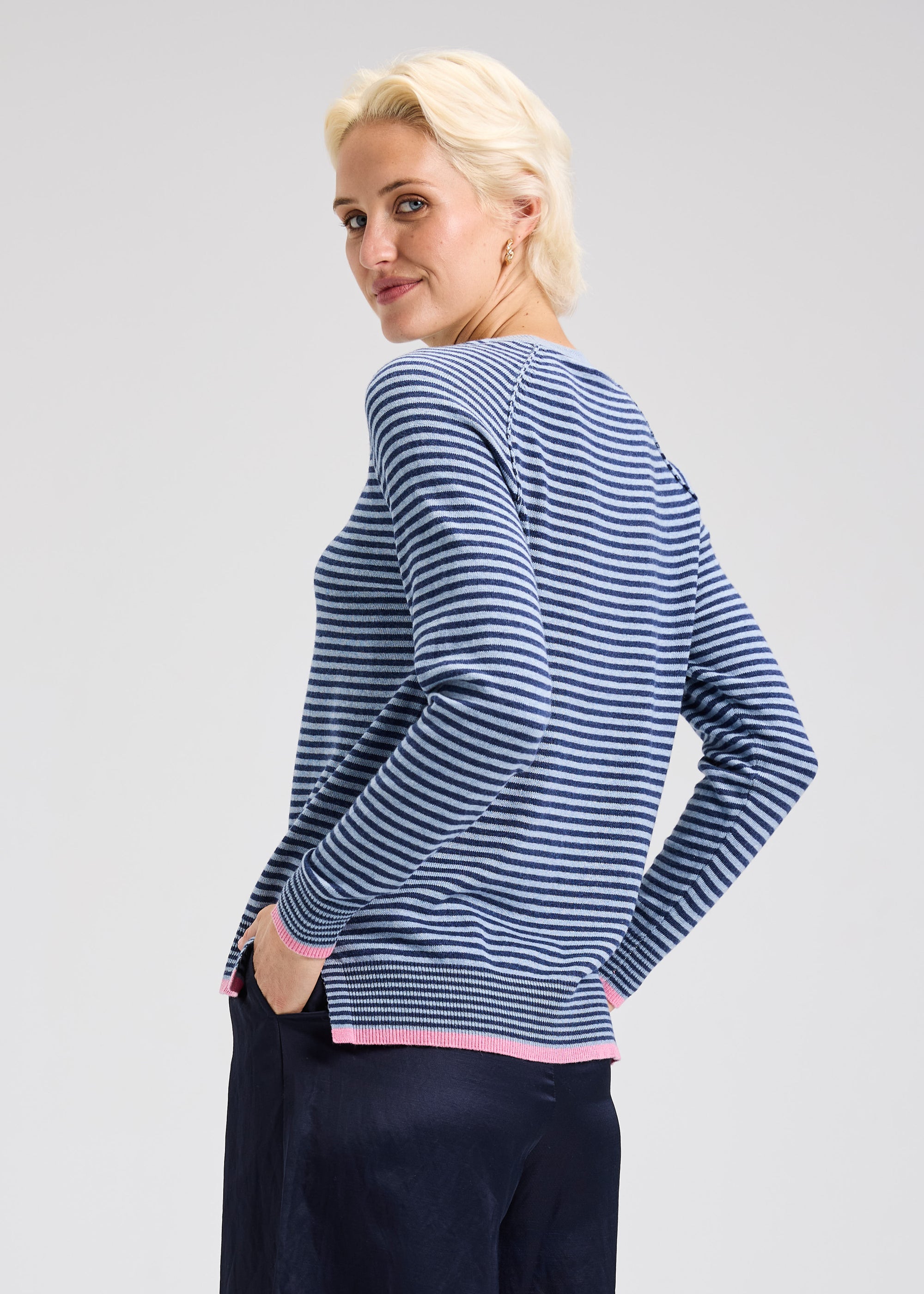 SWEATER | STRIPED CREW-Jackets & Sweaters-ZAKET & PLOVER-Coriander