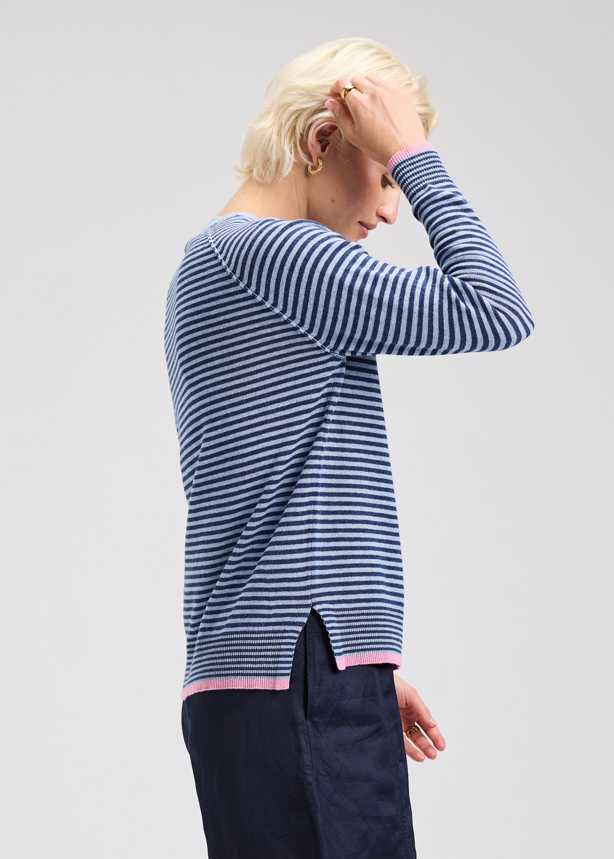 SWEATER | STRIPED CREW-Jackets & Sweaters-ZAKET & PLOVER-Coriander