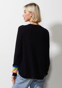 SWEATER | STRIPED CURVE-Jackets & Sweaters-ZAKET & PLOVER-Coriander