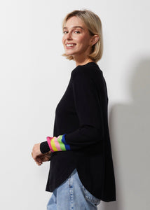 SWEATER | STRIPED CURVE-Jackets & Sweaters-ZAKET & PLOVER-Coriander