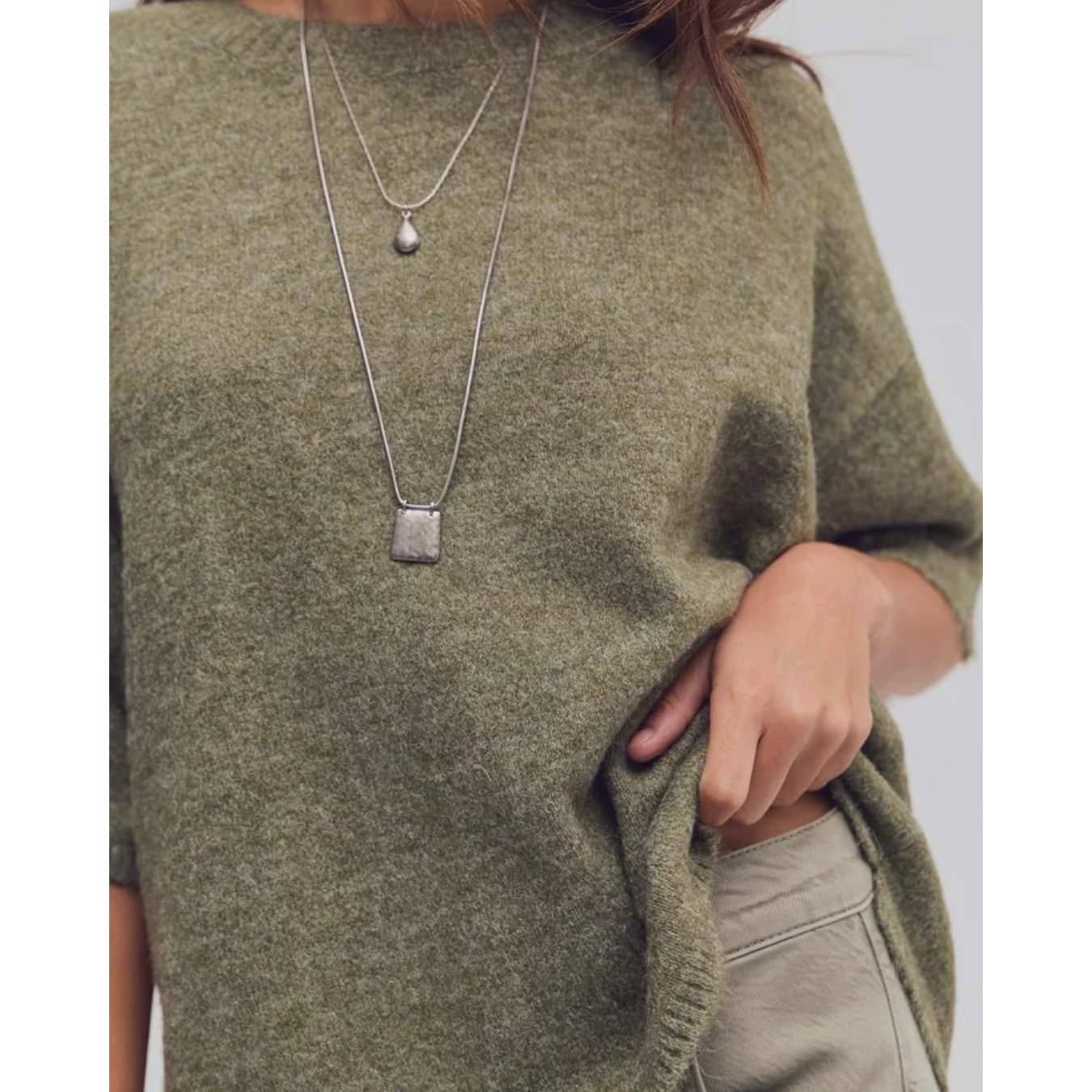 SWEATER TEE | MARGOT-Jackets & Sweaters-FREE PEOPLE-Coriander