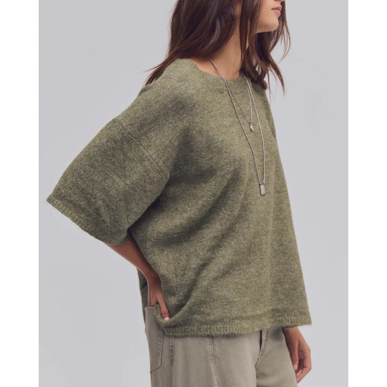 SWEATER TEE | MARGOT-Jackets & Sweaters-FREE PEOPLE-Coriander